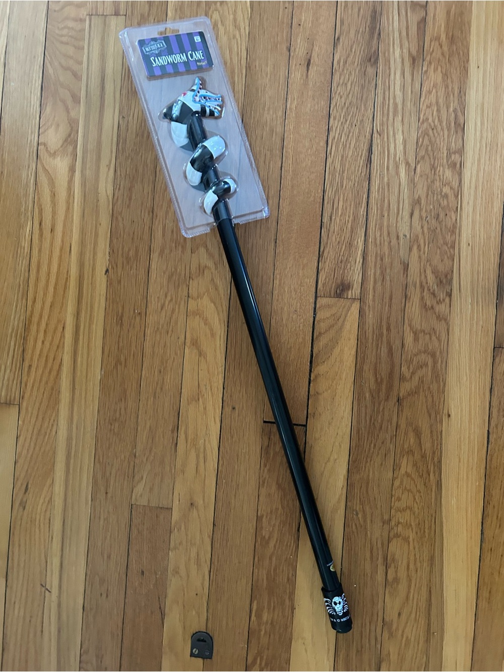 Spirit Black and White Sandworm Costume Cane